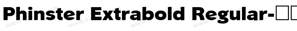 Phinster Extrabold Regular字体转换